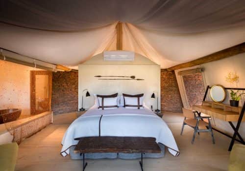Luxury tent interiors