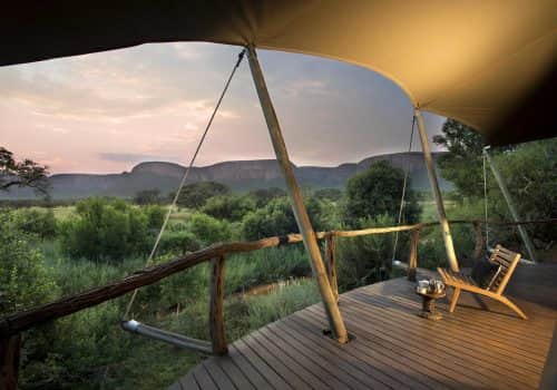 Private Deck of a Luxury Tented Suite